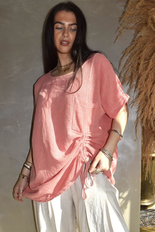 Santa Eulalia Hitch Top Washed Watermelon